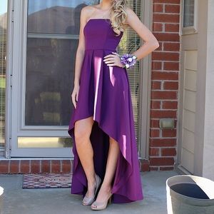 Purple homecoming dress